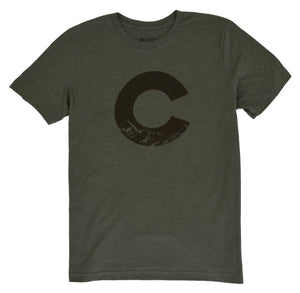 Colorado "C" Heather Military Green T-Shirt